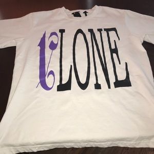 Vlone palm angles purple tee